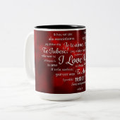 Liefde koffie mok (Voorkant links)