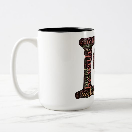 Liefde koffie mok (Links)