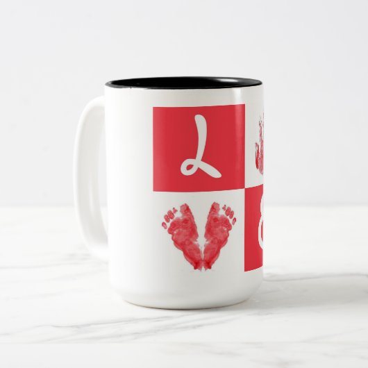 Liefde koffie mok (Voorkant links)