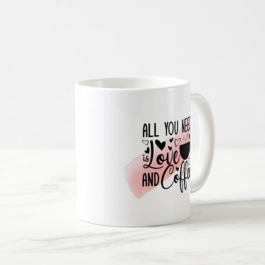 Liefde & Koffie Mok – Grappig Schattige Koffie Lie (Voorkant rechts)