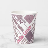 Liefde koffie mok papieren bekers (Achterkant)