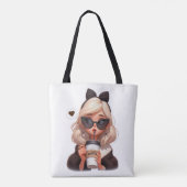 Liefde koffie tote bag (Achterkant)