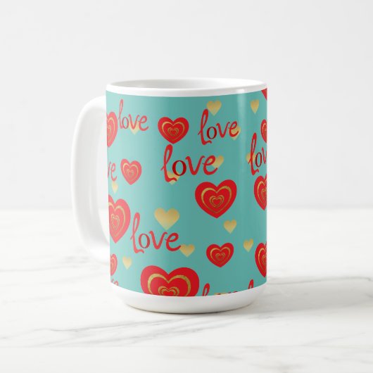 liefde koffiemok (Voorkant links)