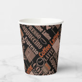 Liefde koffiepouf papierbekertjes papieren bekers (Links)