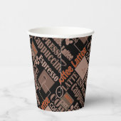 Liefde koffiepouf papierbekertjes papieren bekers (Rechts)