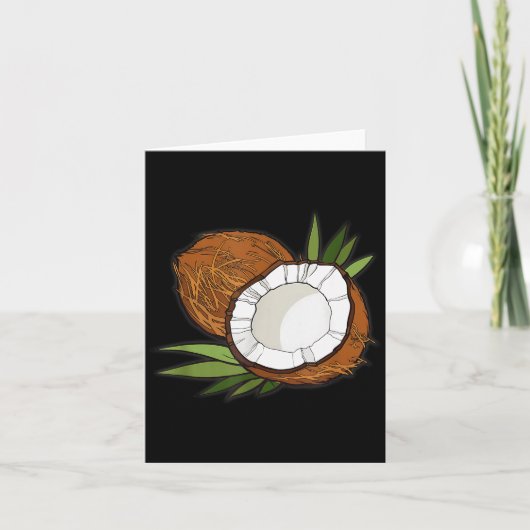 Liefde Kokosnoot Vrouwen T-shirt Kokosnoot Liefheb Kaart (Voorkant)