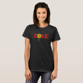Liefde kolibrie en vlinder t-shirt (Voorkant volledig)