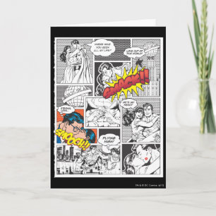 Liefde komische dia's kaart