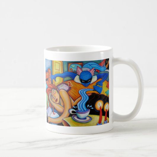 Liefde komt een probleem' koffiemok (Rechts)