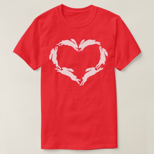 Liefde konijnen t-shirt (Design voorkant)