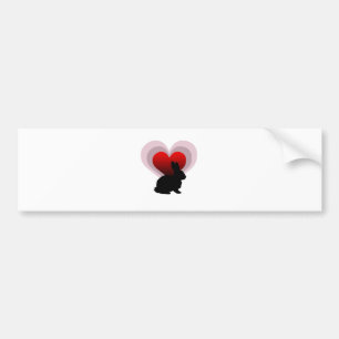 Liefde konijnenkonijn - aanpasbaar bumpersticker