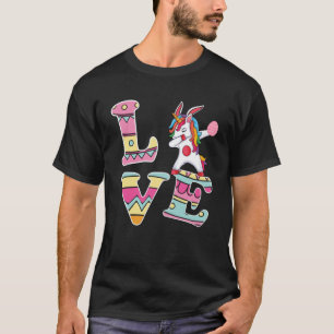 Liefde Konijntje Eenhoorn Eieren Jacht Gelukkige P T-shirt