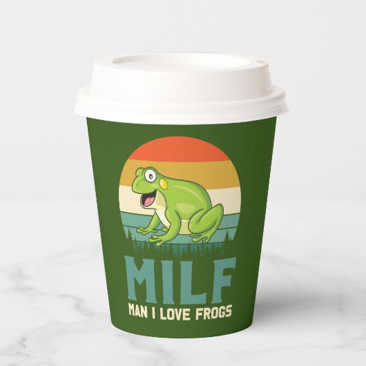 Liefde kopjes kikkerpapier papieren bekers (Voorkant)