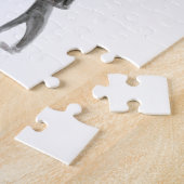 Liefde-koppel rode paraplu-Waterverf-Valentijnsdag Legpuzzel (Zijkant)