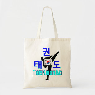 ☯✔Liefde Koreaanse Martial Art-TaeKwonDo Chic Budg Tote Bag
