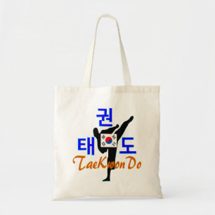 ☯✔Liefde Koreaanse Martial Art-TaeKwonDo Chic Budg Tote Bag
