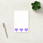 liefde Korean Hangul voor Love in Purple Heart Post-it® Notes (Kantoor)