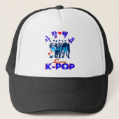 ╚" ~ Liefde KPop Stijlvolle Trucker Hoed"╝ Pet (Voorkant)