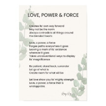 Liefde, kracht, kracht Gedicht