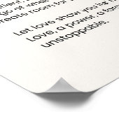 Liefde, kracht, kracht Gedicht Poster (Hoek)