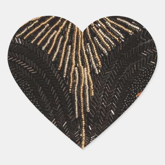 Liefde kralen?  Glamor Hart Sticker (Voorkant)