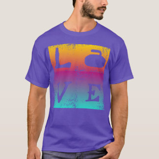 Liefde krullende vintage t-shirt