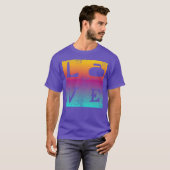 Liefde krullende vintage t-shirt (Voorkant volledig)