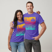 Liefde krullende vintage t-shirt (Unisex)