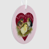 Liefde Kuikentjes Ornament (voorkant)
