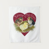 Liefde Kuikentjes Wandkleed (Voorkant)