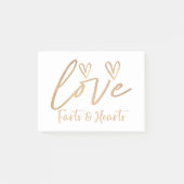 Liefde kunst & hart post-it® notes (Voorkant)