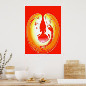 Liefde kunst poster (Keuken)