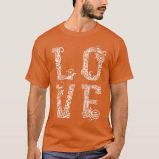 Liefde Kunst retro T-shirt