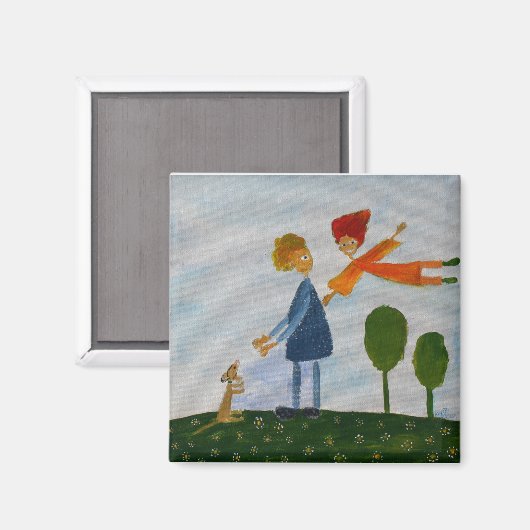 Liefde Kunst Schilderij Magneet (Voorkant / Achterkant)