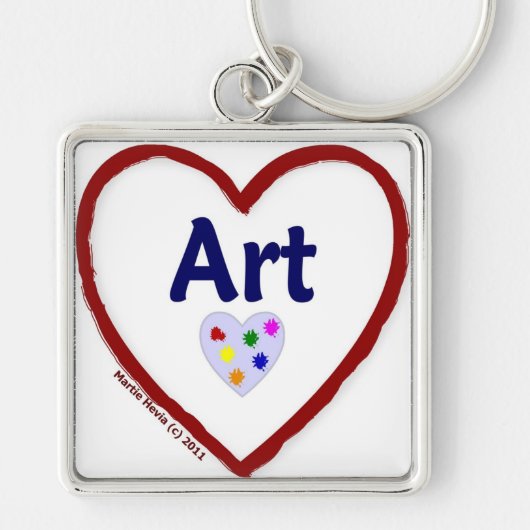 Liefde: Kunst - Sleutelhanger (Voorkant)