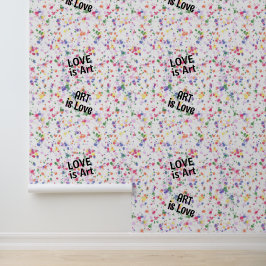 Liefde Kunst Verfspatten Waterverf Behang