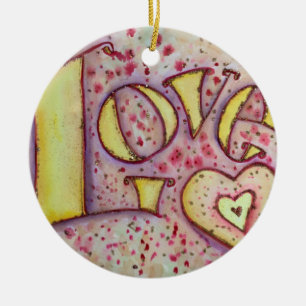 Liefde Kunst Woord Ornament Schilderij