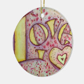 Liefde Kunst Woord Ornament Schilderij (Links)