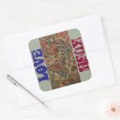 LIEFDE KUSH VIERKANTE STICKER (Envelop)