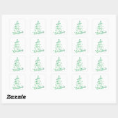 Liefde kwam naar beneden Kerstboom Envelope Zegel (Vel)