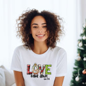 Liefde kwam naar beneden Kerstmis T-shirt