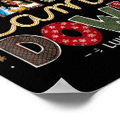 Liefde kwam neer Lukas 2_11 Patchwork Kerst Kunst Poster (Hoek)