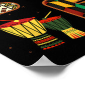 Liefde Kwanzaa Zeven Principes van Kwanzaa Happy K Poster (Hoek)