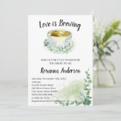 Liefde kweekt het Eucalyptus Tea-Vrijgezellenfeest Kaart (Staand voorkant)