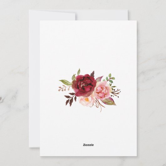 Liefde kweekt thee doucheuitnodiging feestdagenkaart (Achterkant)