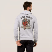 Liefde Kwetst Cupido Engel Hoodie (Achterkant volledig)