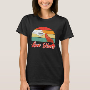 Liefde kwetst papegaai bijten hand vogel t-shirt