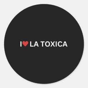 Liefde La Toxica Y El Toxico Grappig Spaans paar L Ronde Sticker