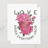 Liefde laat alles groeien – Romantische Bloemenkun (Voorkant / Achterkant)