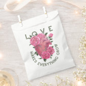 Liefde laat alles groeien – Romantische Bloemenkun Bedankzakje (Geknipt)